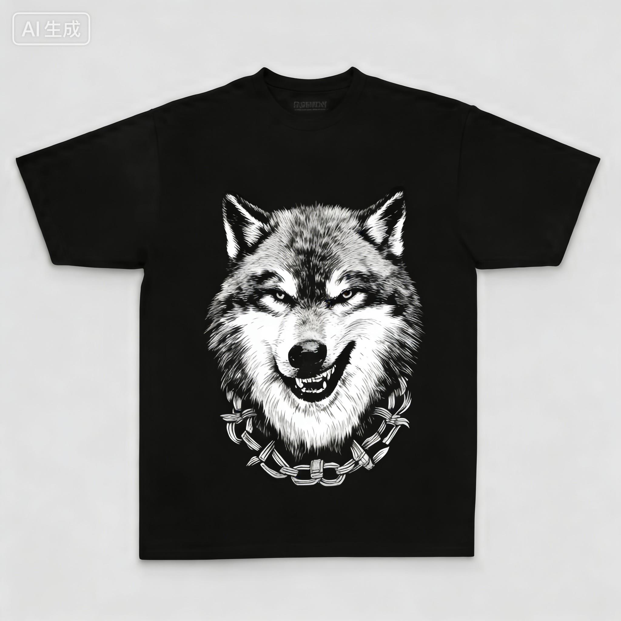 

Summer 2026 100 Cotton Wolf Printed Exclusive Graphic Men T Shirt Big Size Streetwear Men Tshirt for Men Tshirt Tee Shirts S