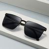 Men's sunglasses, fashionable metal square sunglasses for fishing while driving