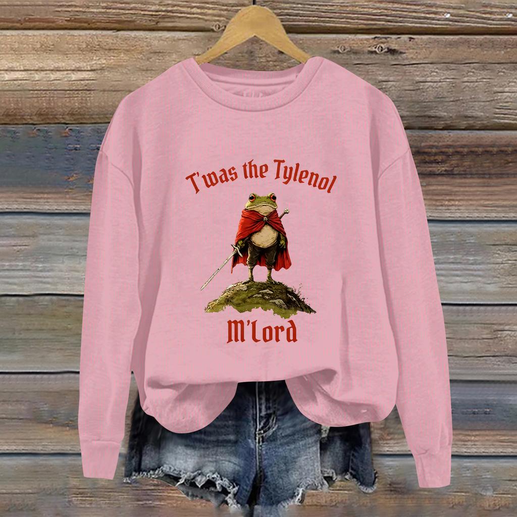 Women's Fashion Daily Versatile Casual Sweatshirts Long Sleeve Round Neck Top Sweatshirts