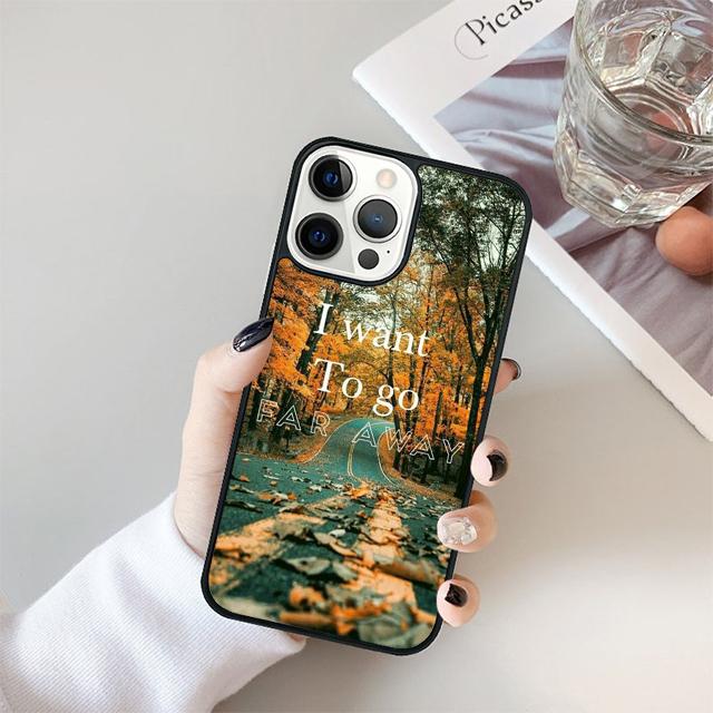 Travel mountain sea beach quotes Cover For iPhone 17 Air 15 16 14 13 12 Pro Max 11 Pro Max Plus Phone Case Coque