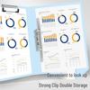 Thickened Test Paper Data Folder: Durable Clipboard for Students and Offices
