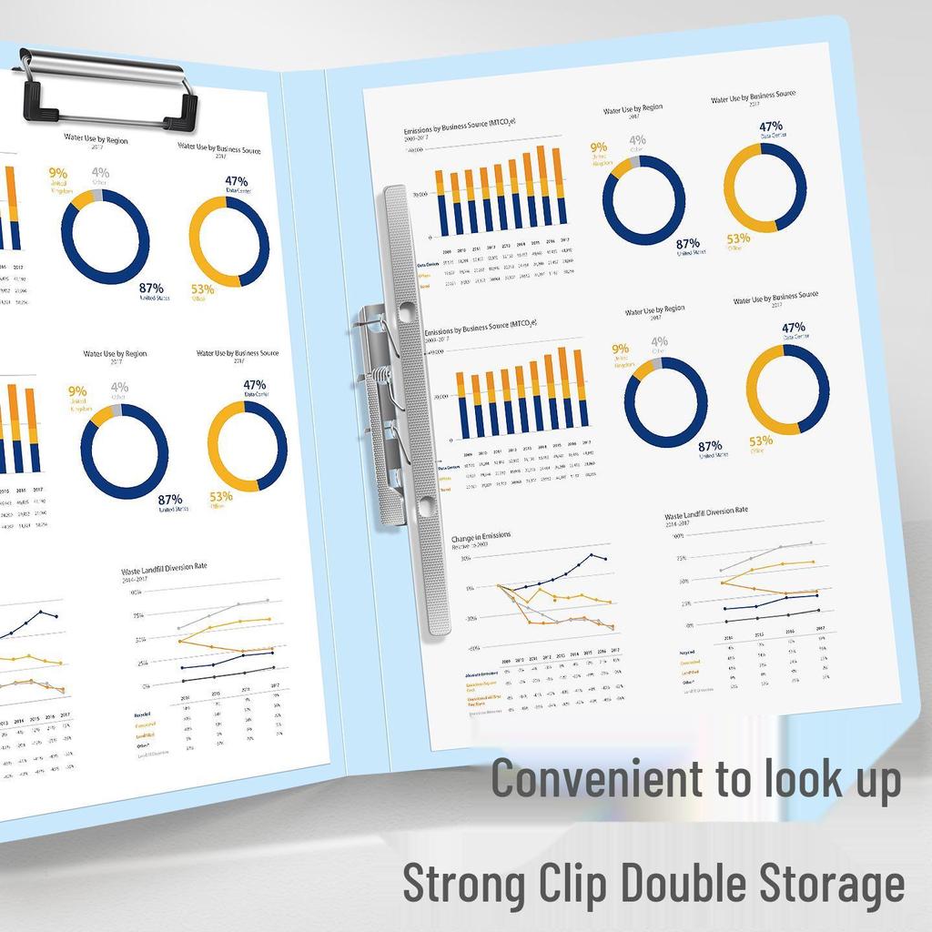 Thickened Test Paper Data Folder: Durable Clipboard for Students and Offices