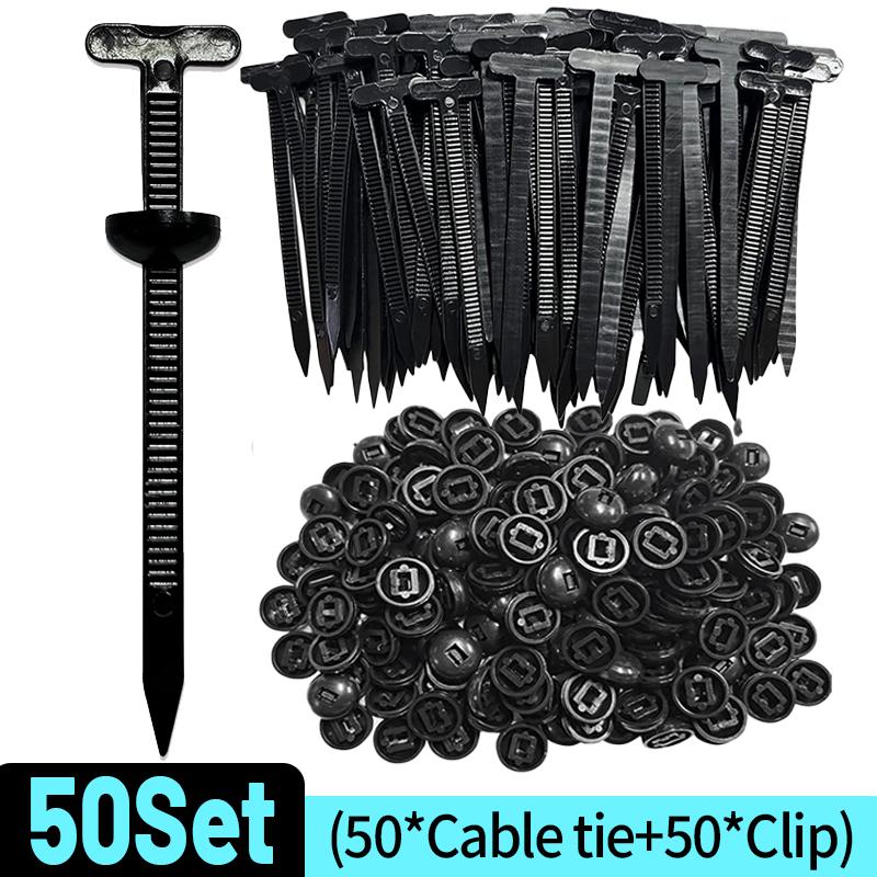 1000/20x Cable Ties Buckle Nylon Auto Fastener Screw Replaceable Car Fenders Trunk Engine Guard Panel Wire Clips Management Tool