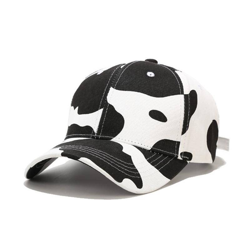 Adult Baseball Cap Cow Animal Print Outdoor Sport Adjustable Trucker Dad Hat 1