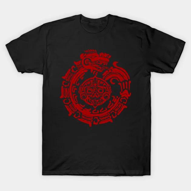 Fifth Sun , Aztec Rune T-Shirt 100% Cotton O-Neck Short Sleeve Summer Casual Mens T-shirt Streetwear