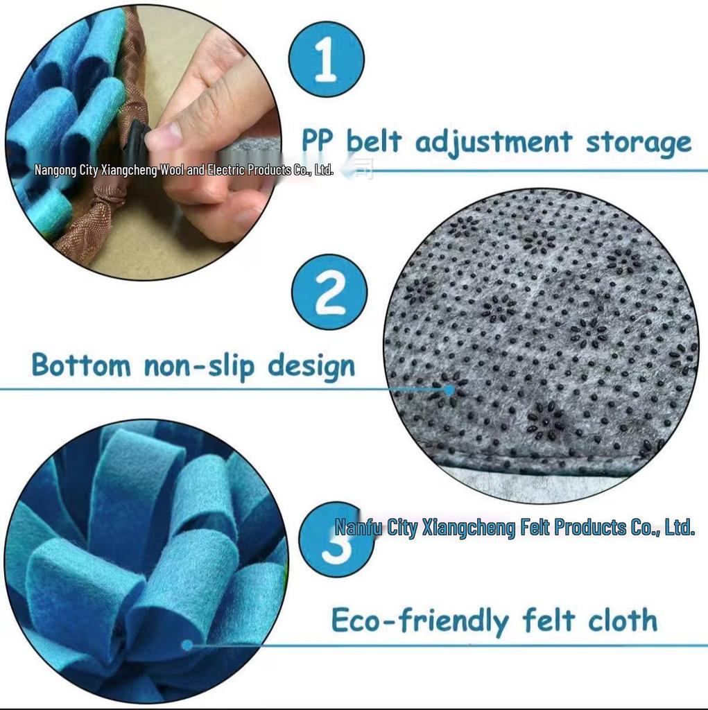 Cross-Border Felt Snuffle Mat: Slow Feed Puzzle for Dogs