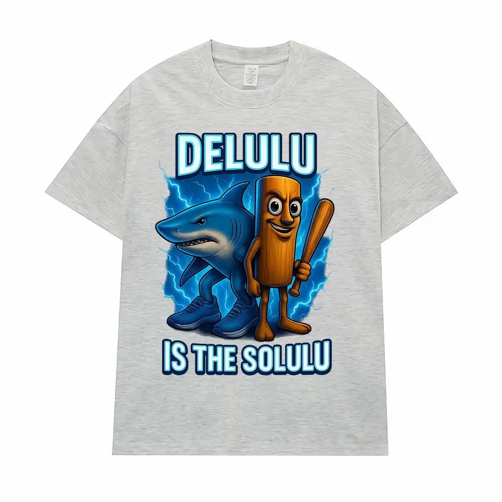 Tung Tung Sahur and Tralalero Tralala Meme T-shirt Fun Italian Brainrot T-shirt Women's Fashion Casual T-shirt