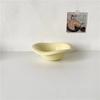 Creative Ceramic Wavy Salad Bowl Dessert Bowl Irregular Solid Color Home Cafe Cream Style Tableware Afternoon Tea Fruit Bowl