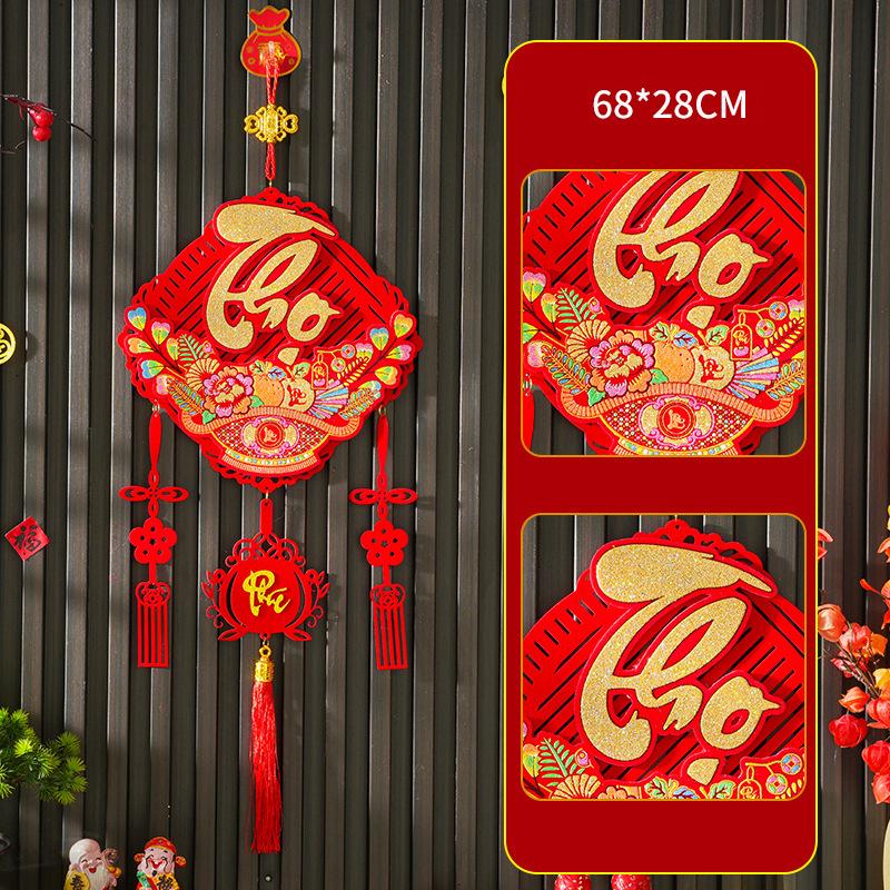 New 2026 New Vietnamese Spring Festival Tassels Window Door Hanging Ornament Vietnam Wall Pendant 2026 New Year Decor Supplies