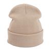 Simple Style Winter Beanies Unisex Solid Color Knit Beanies, Classic Slouchy Skull Cap for Winter, Soft Elastic Casual Warm Headwear Men Women,