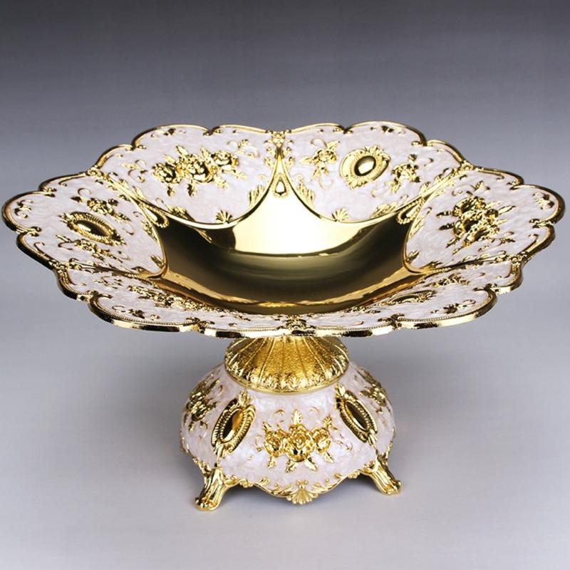 Fruit Tray Trinket Dish Plate Tea Tray Elegant Candy Plate Vintage Fruit Plate Dessert Storage Tray Home Decoration