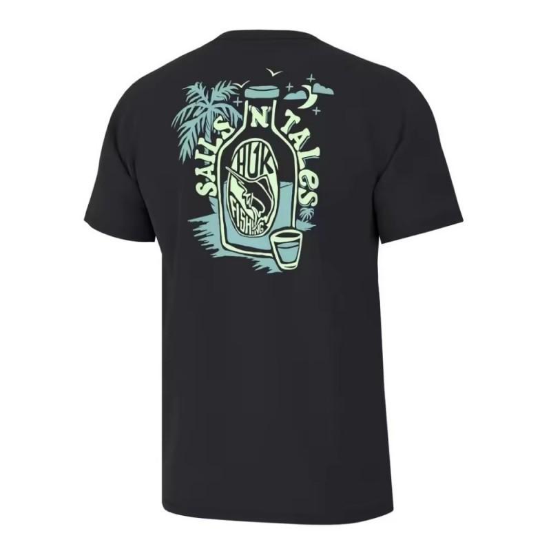 HUK Fishing Clothes Men's Shirt Outdoor Sunscreen T-shirt Top UV Protection Quick-drying Breathable