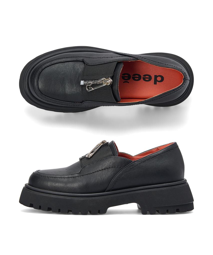 Deeen Women'S Platform Zipper Banding Loafers Dw4Ssso108