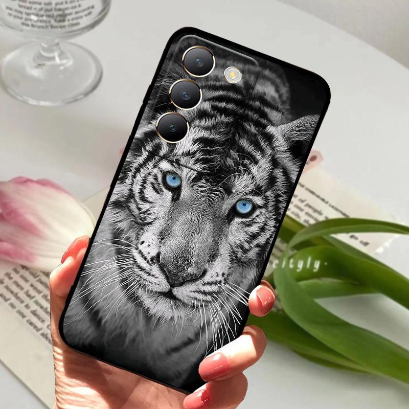 For Vivo V40 SE Case Cool Animals Soft Silicone TPU Phone Cover For Vivo V40 SE 5G Back Cover Bumper Protector Soft Bag TPU Capa