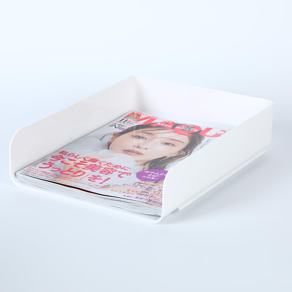 A4 Vertical Document Letter Letter Storage for 4-tier Tray, Case, Tray, Books, Etc. (4pcs/set, White)