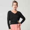Spring Autumn V-Neck Cashmere Loose Fashion Plus Size Solid Women's Wool Bat Pullover Sweater