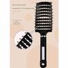 Plastic Scalp Hair Brush Black White Red Purple Curved Massager Brush Anti-static Wide Tooth Hairdressing Styling Tools