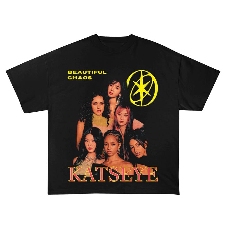 Beautiful Chaos KATSEYE Kpop Girl Group T-shirt S