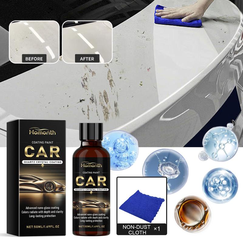 Nano Ceramic Car Paint Coating Kit Complete Protection Proof Shine Enhancing Water Beading Long Lasting for Weekend Car Maintenance