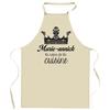 Tablier De Cuisine - Planetee Marie-Annick - Reine De La Cuisine - Coton Résistant - Imprimé Personnalisé