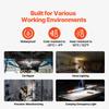 VEVOR Underhood Work Light, 2300LM, 6000mAh Rechargeable Bright LED Light, Portable Cordless Mechanic Work Light Bar with Hooks