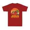 Jesus Has Your Back Funny Jiu Jitsu Retro Christian Vintage Unisexs Tshirt