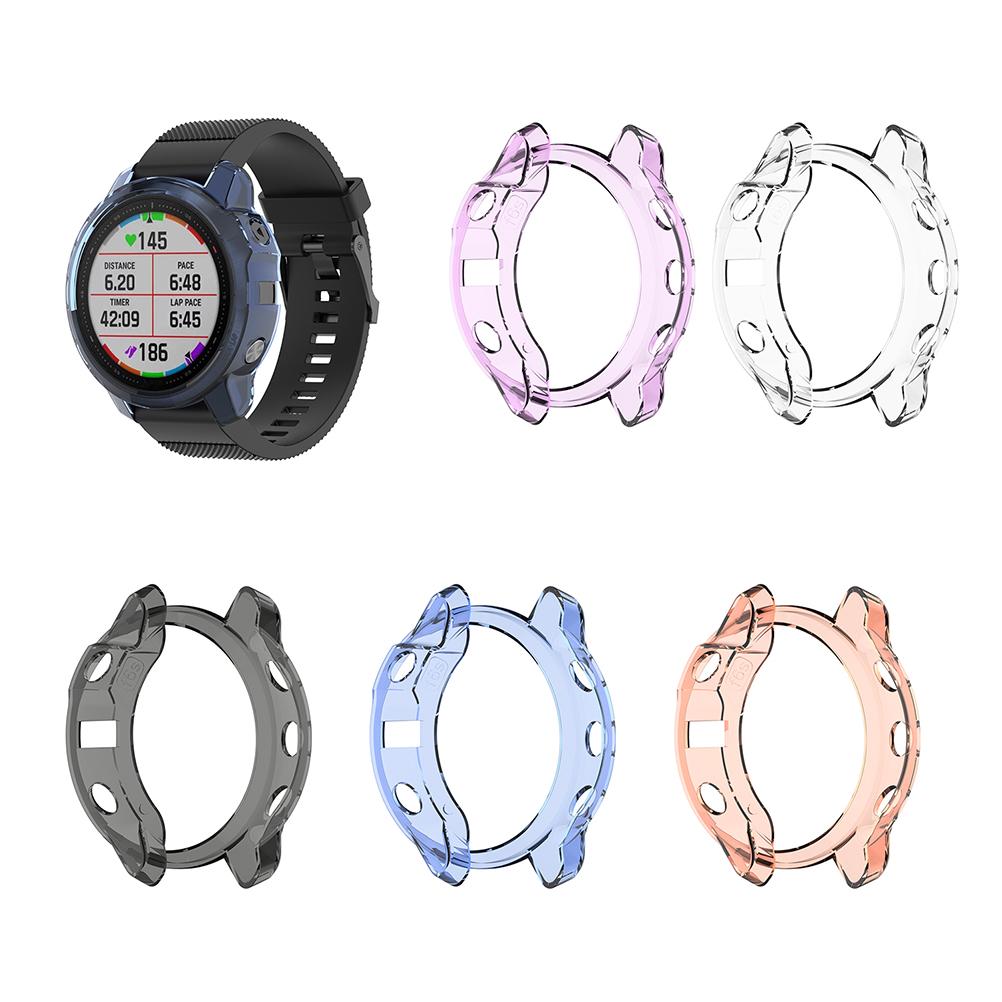 Soft TPU Case Cover for Garmin Fenix6S Shockproof Protective Case Frame
