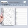 Fresh Floral B5 Loose-Leaf Notebook: Stylish for Instagram, Comfortable Design, Ideal for Students, Simple Spiral Binding.