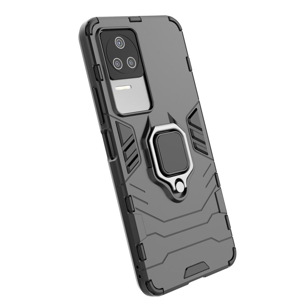 Case for Xiaomi Poco F4 5G, Kickstand Ring, Black