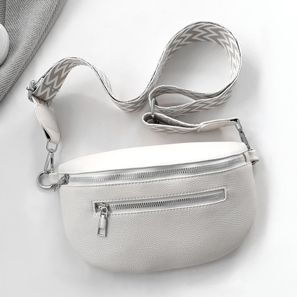 

Women Crossbody Bags Vintage Belt Bag Fashion Chest Bag Retro Fanny Pack Multi-pocket Phone Purse Outdoor Travel Shoulder Bag белый
