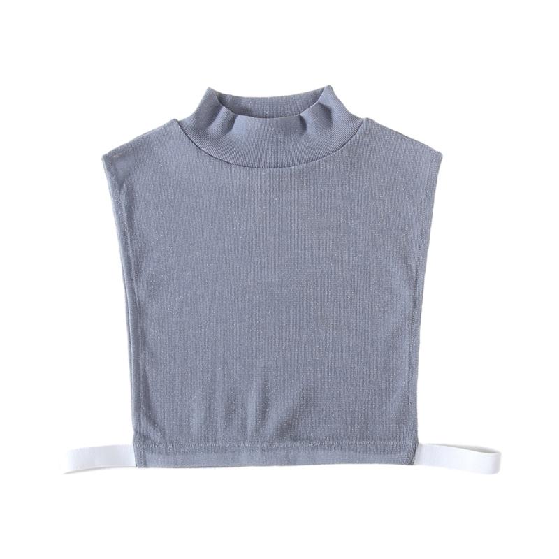 Блестящая нить Ложный воротник Рубашка Свитер для девочек Декоративный ложный воротник