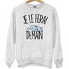 Sweat - Éléphant - Humour Drôle - Unisexe - Manches Longues - Gris