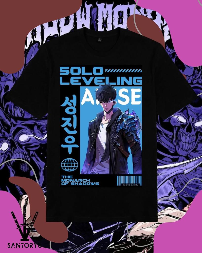 Hot Anime Solo Leveling Print T-shirts Men Women Summer T-shirts Oversized Y2k Cotton Short Sleeves Male T-shirt Comfortable Tee