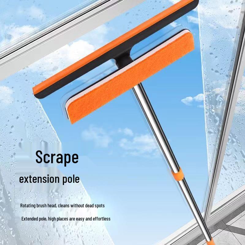 3-in-1 Telescopic Window Cleaner: Wiper, Squeegee, Screen Cleaner