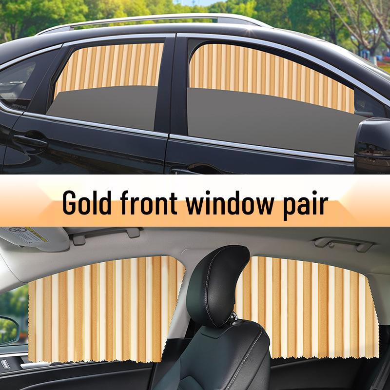 Retractable Magnetic Car Window Sunshade Curtain for Heat Insulation