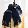 Plaid scarf women's 2025 autumn and winter imitation cashmere scarf medium length warm scarf shawl sweet scarf