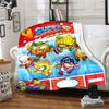 1pc Blanket Superthings1 Print Design, Lightweight Blanket for Sofa, Bed- Soft &Warm, Gift for All Seasons Like Christmas, Halloween