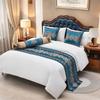 Nordic High End Home Decoration Craftsmanship Soft and Comfortable Bed End Towel Dustproof Long Strip Bed Flag
