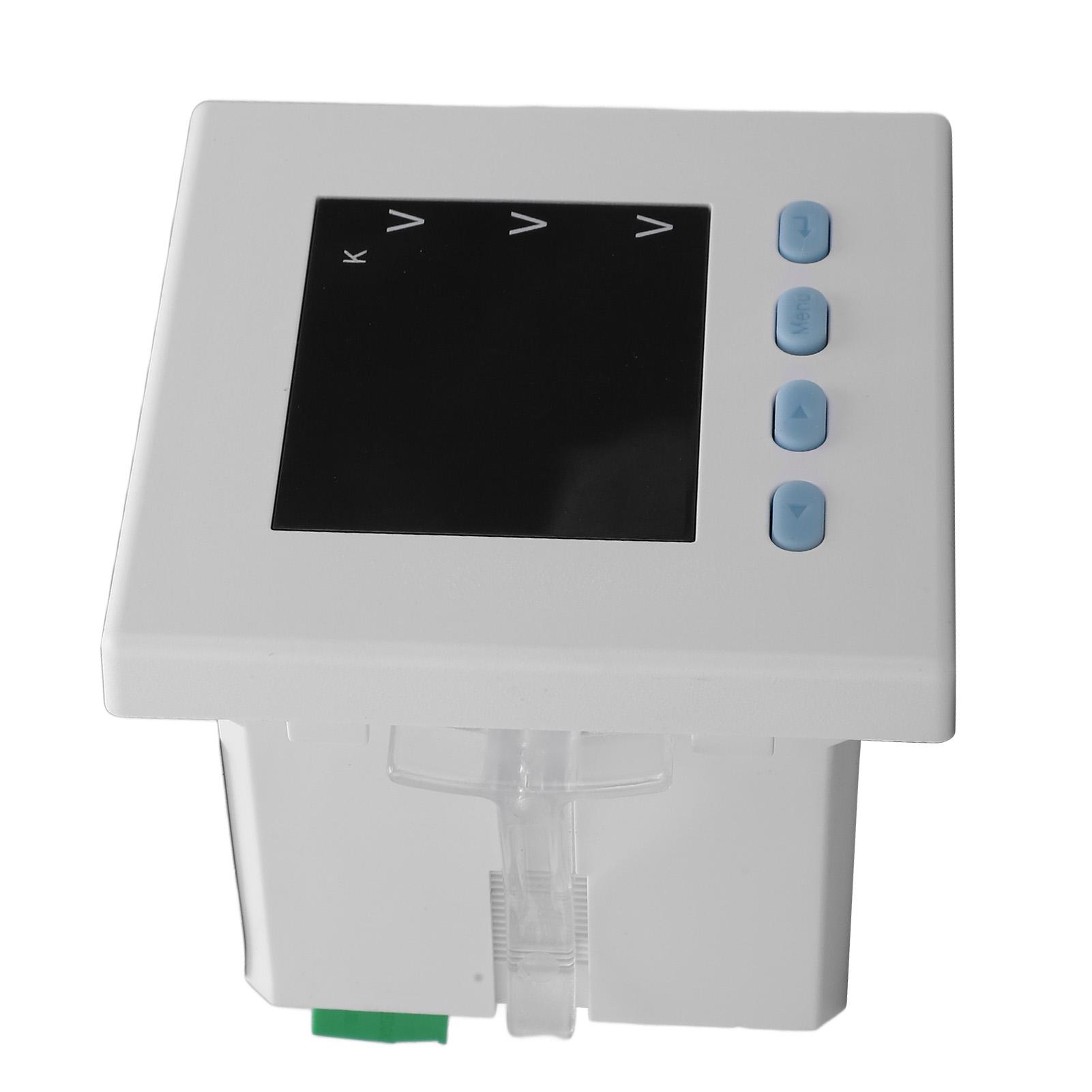 

Intelligent Digital Voltmeter 3 Phase White ABS Flame Retardant Electricity Usage Monitor for Home AC220V