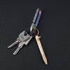 Mini Brass Keychain Pen - Portable Pocket Gel Ballpoint for Travel, Signatures, and Gifts