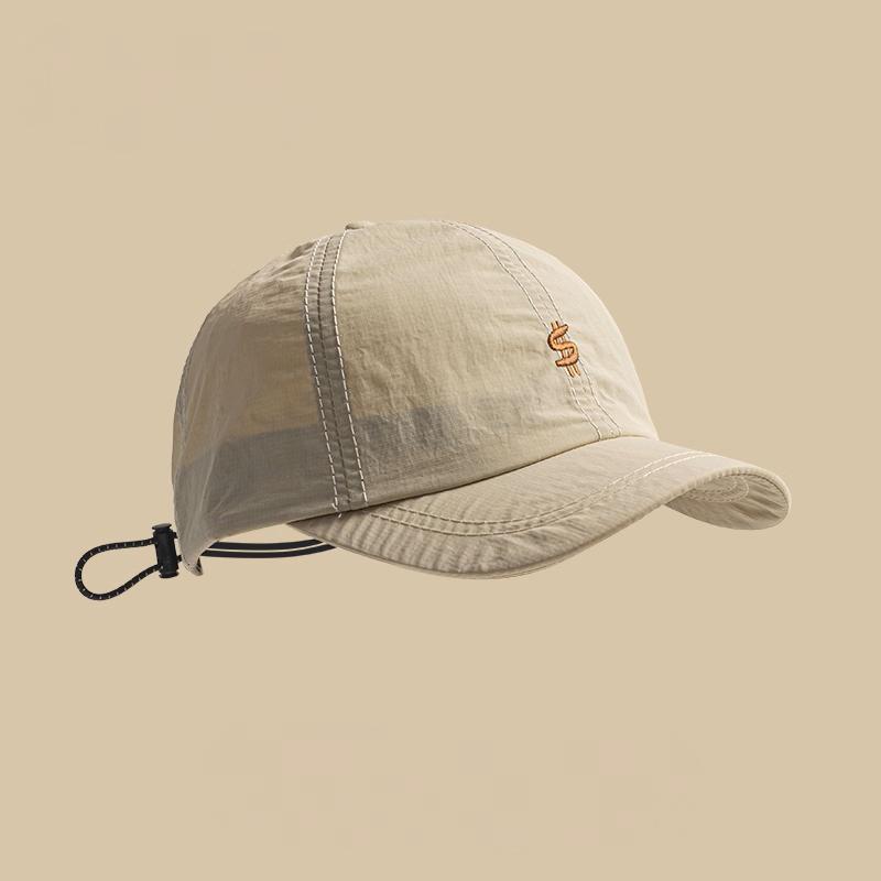 Quick-Dry Embroidered Mesh Short Brim Cap Vintage Style Unisex Fashion Hat for Running Outdoor Activities Fast Drying