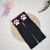 Cute 3D Silicone Pink Cat Claw Paw Pads Soft Fingerless Fluffy Sun Protection Cool Sleeves Cute Gloves Long Tube for Women
