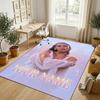 Personalized Crystal Velvet Carpet,Ayliva Custom Printed Name, Plush Area Rug For Home Indoor Decor