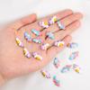 2pcs 10pcs Stainless Steel Pendant Cute Mushroom Fruit Seahorse Charms for DIY Bracelet Jewelry Making Necklce Keychain Earrings