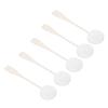 5pcs Lotion Applicator Long Handled Good Water Absorption Soft Powder Puff for Home Use White
