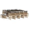VidaXL 13-Piece Garden Dining Set with Cushions, Table and Folding Back Chairs, Outdoor Patio Furniture 3210984