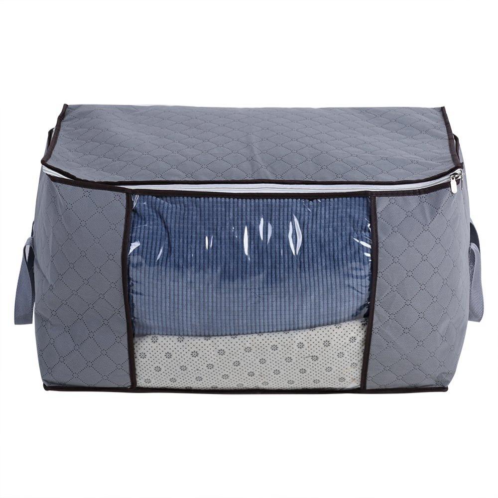 Large Zippered Storage Bag Durable Foldable Storage Bag Seasonal Storage Storage Bag  For Quilt