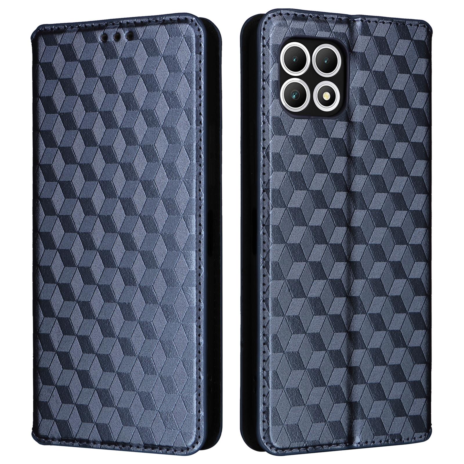 

For T-Mobile REVVL 7/T Phone 2 5G Case Leather Wallet Phone Cover Magnetic Closing Blue