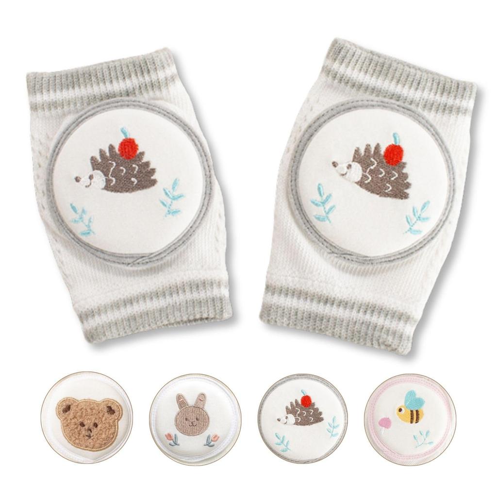 Trekko Baby Crawling Knee Crawling Baby Support Leg 1 Pair Pads, Support, Sleeves, (Hedgehog Design)