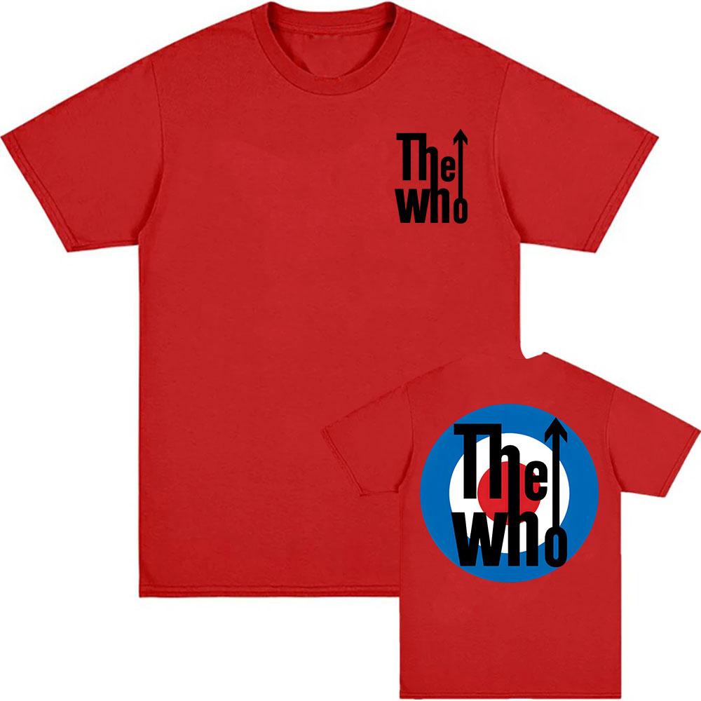 Rockband The Who T-Shirt Kurzarm Sommer Locker T-Shirts Grunge Mode Hip Hop Streetwear Unisex Baumwolle Herren T-Shirt Rundhals